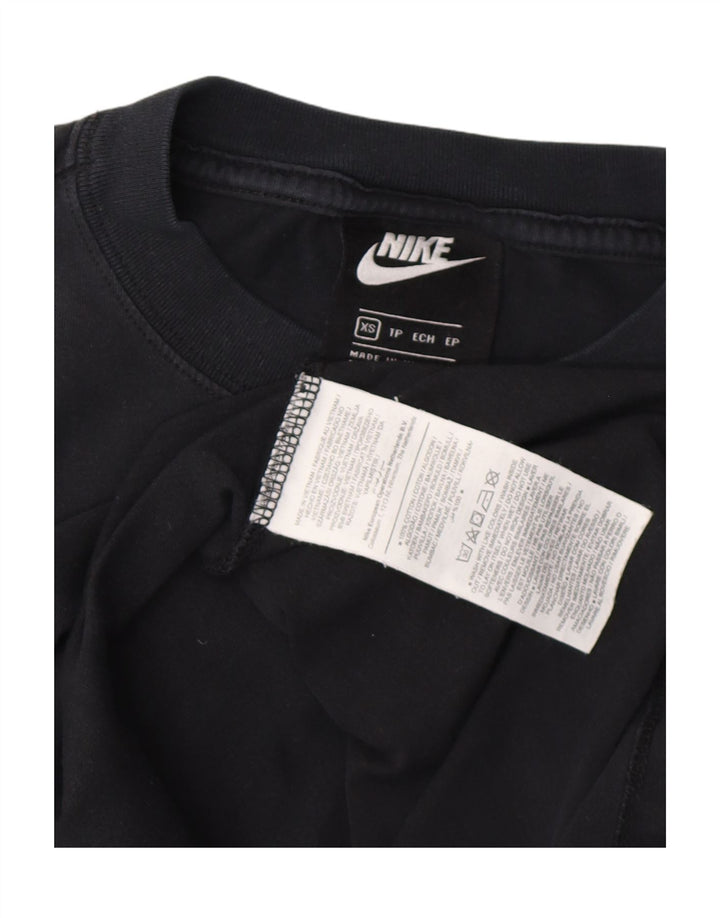 NIKE Mens T-Shirt Top XS Black Cotton