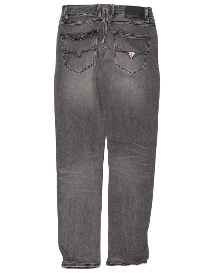 Męskie jeansy Guess W30 L31 Szare bawełniane