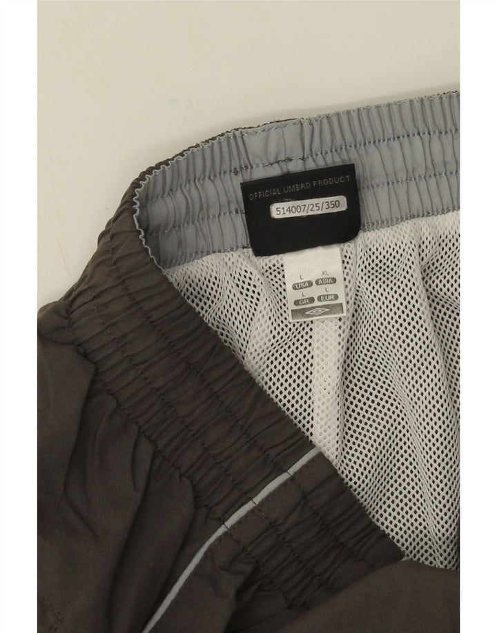 Męskie spodenki sportowe Umbro Graphic Bermudy, duże, szare, z poliestru