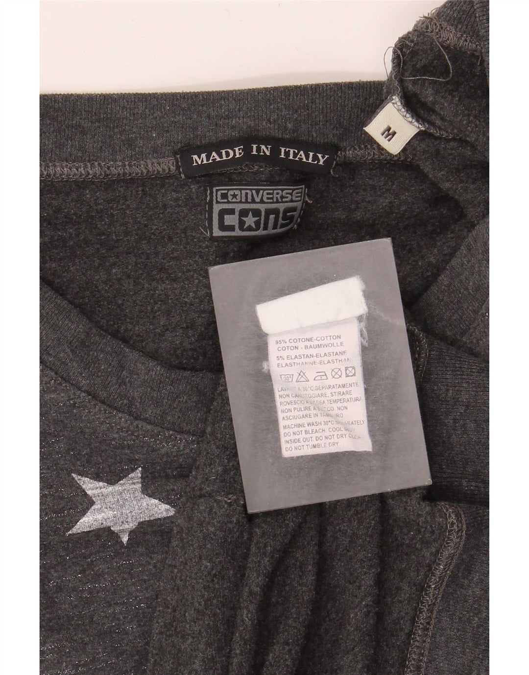 Damska bluza Converse Graphic Jumper UK 12 Medium Grey Flecked