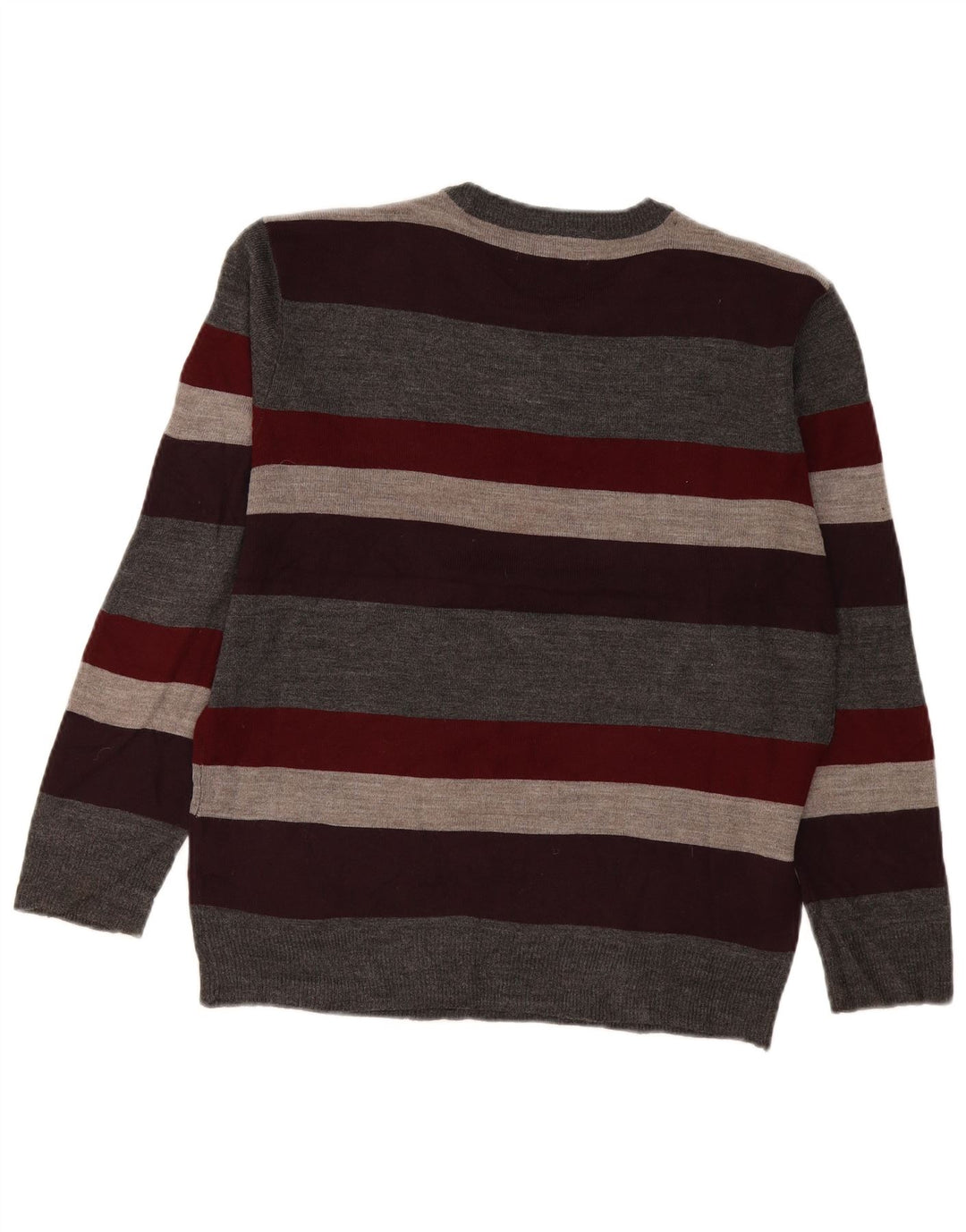 Męski sweter z okrągłym dekoltem Pierre Cardin, małe, wielokolorowe paski