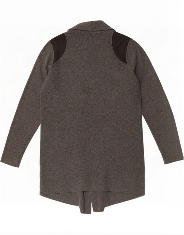 Damski sweter rozpinany Marks & Spencer Longline UK 16, duży szary
