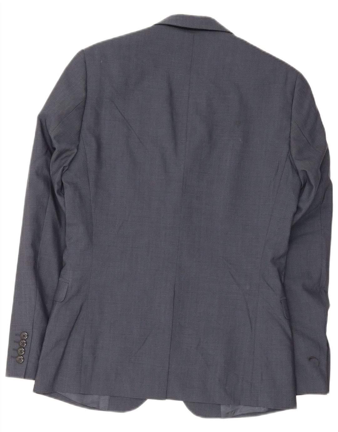 Dkny Męska marynarka zapinana na 2 guziki Slim Fit UK 36 Mała granatowa wełna