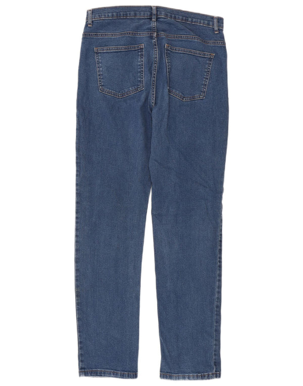 Marks & Spencer Damskie proste dżinsy UK 12 Medium W30 L30 Niebieskie bawełniane