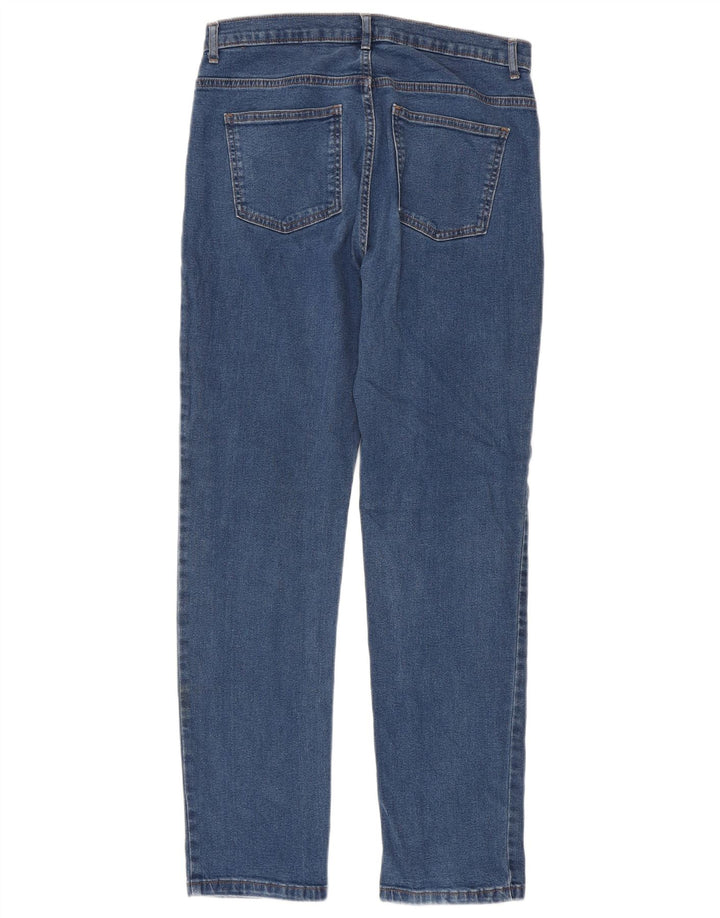 Marks & Spencer Damskie proste dżinsy UK 12 Medium W30 L30 Niebieskie bawełniane
