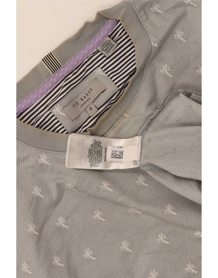 Męski sweter Ted Baker, rozmiar 3, średni szary w cętki