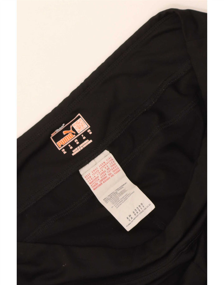 Damskie legginsy Capri Puma UK 14, duże, czarne, poliestrowe