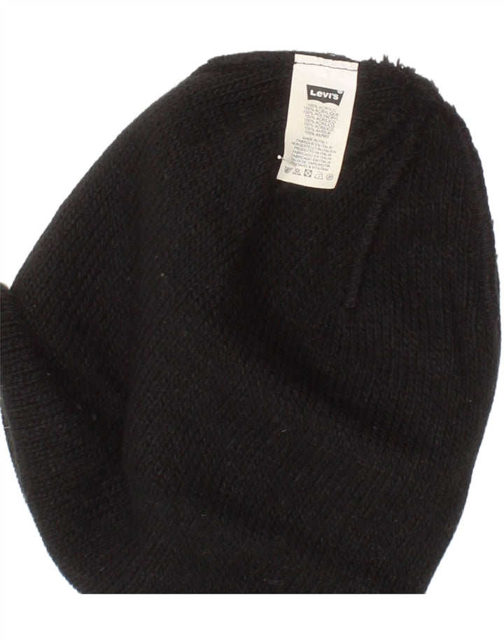Męska czapka typu beanie Levi's w jednym rozmiarze, czarna, akrylowa
