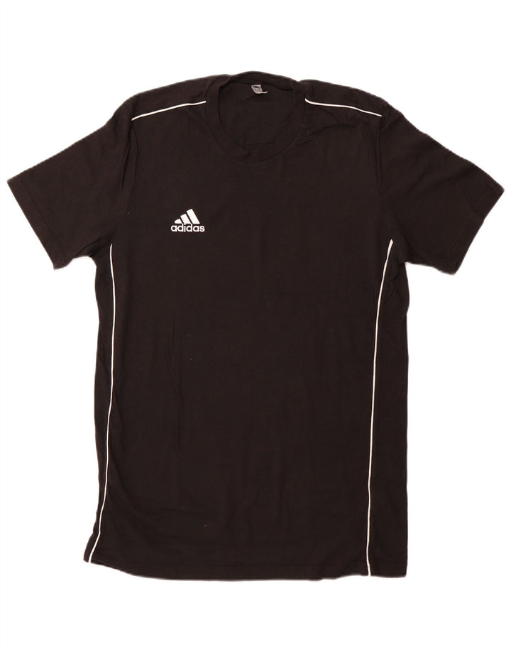 ADIDAS Mens T-Shirt Top Medium Black Cotton