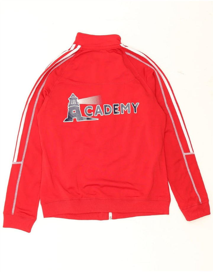 ADIDAS Mens Long Island Volleyball Academy Tracksuit Top Jacket Medium Red Vintage Adidas and Second-Hand Adidas from Messina Hembry 