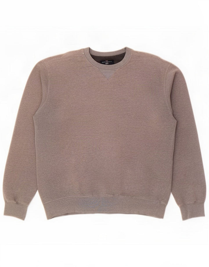 Marks & Spencer Bluza męska Blue Harbor Jumper Średni szary bawełniany