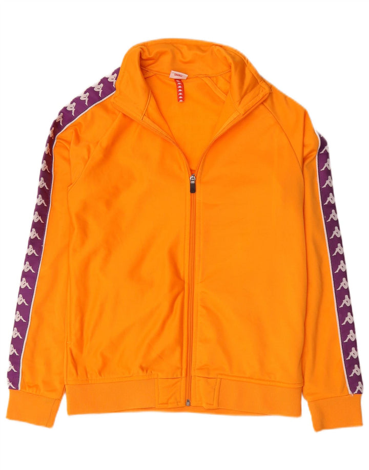 Damska kurtka dresowa Kappa Graphic UK 10 Small Orange Colorblock