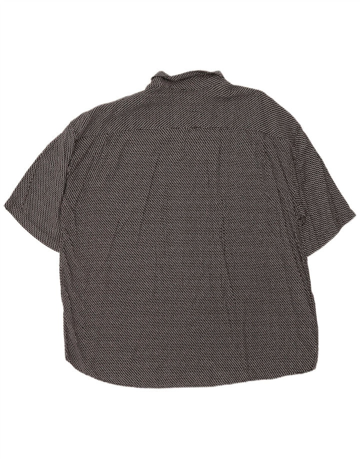 Koszula męska z krótkim rękawem MAXFORT 5XL w kolorze czarnym Chevron