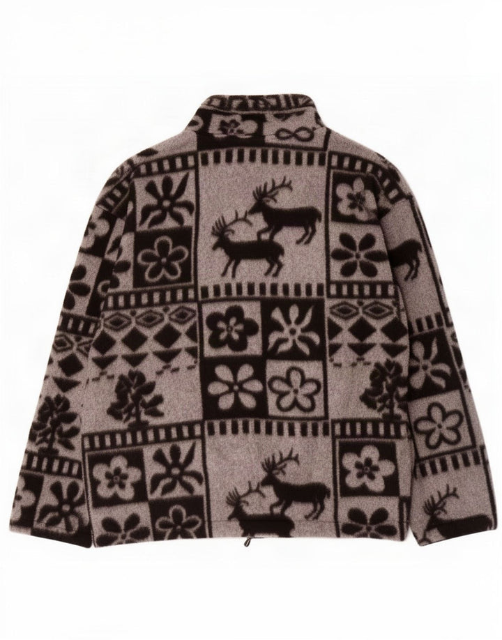Męska kurtka polarowa Vintage UK 38 Medium Grey Fair Isle