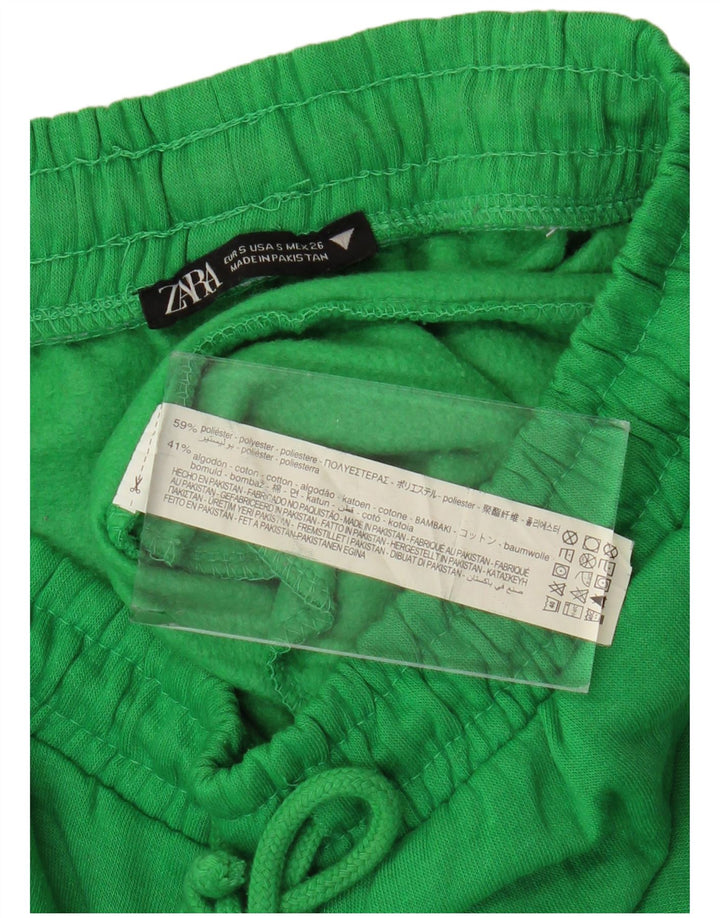 Damskie spodnie dresowe Zara Joggers UK 10 Small Green Poliester