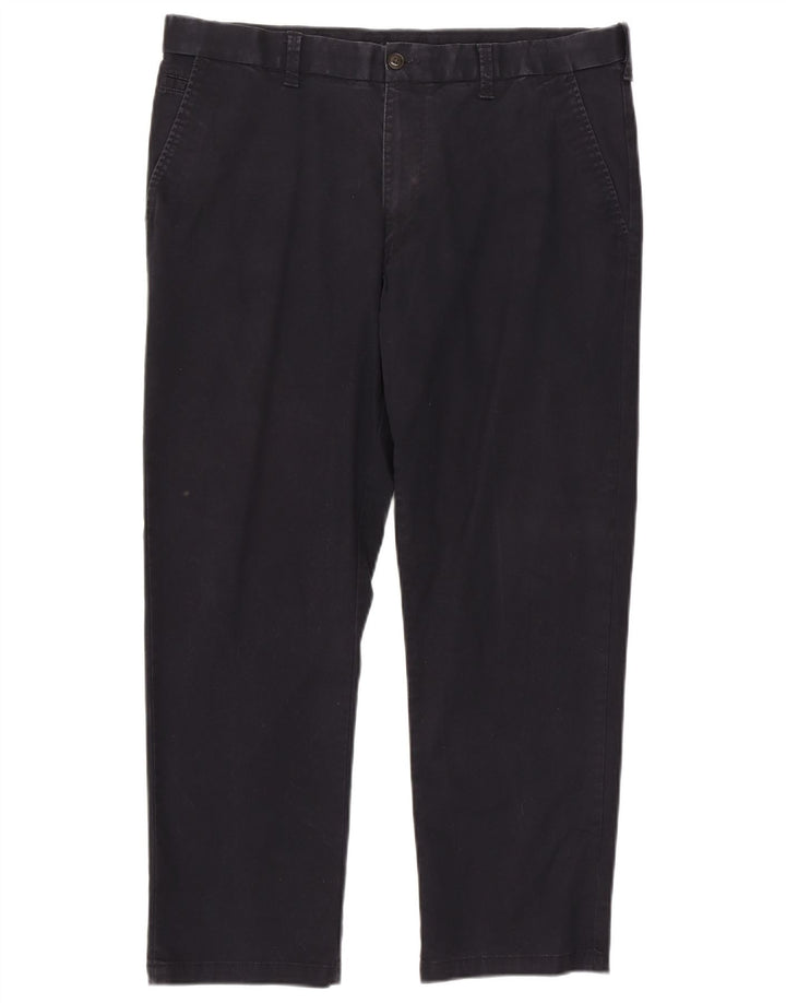 Męskie spodnie Chino Marks & Spencer Blue Harbor Regular W38 L29 Granatowe