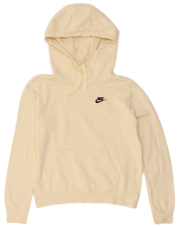 Męski sweter z kapturem Nike, mały, beżowy, bawełniany