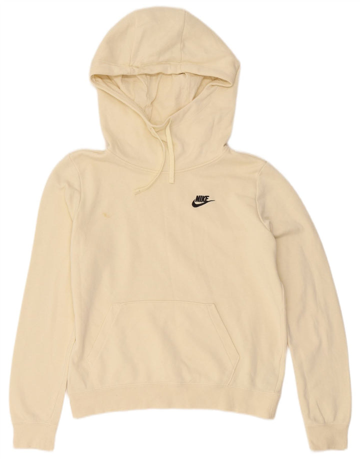 Męski sweter z kapturem Nike, mały, beżowy, bawełniany