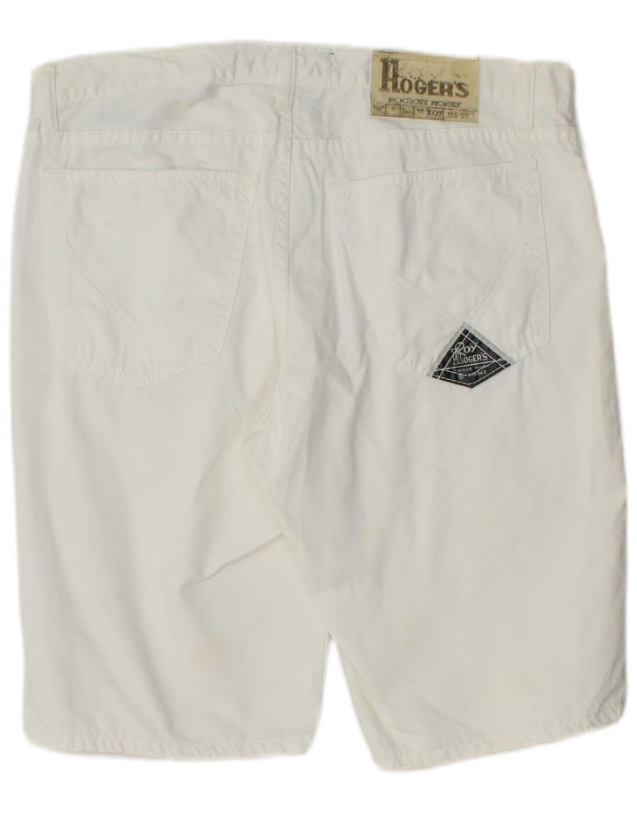 Męskie spodenki codzienne Roy Rogers IT 48 Medium W34 Biała bawełna