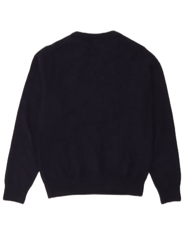 Lacoste Męski sweter z okrągłym dekoltem, rozmiar 3, mały, granatowy, nowa wełna