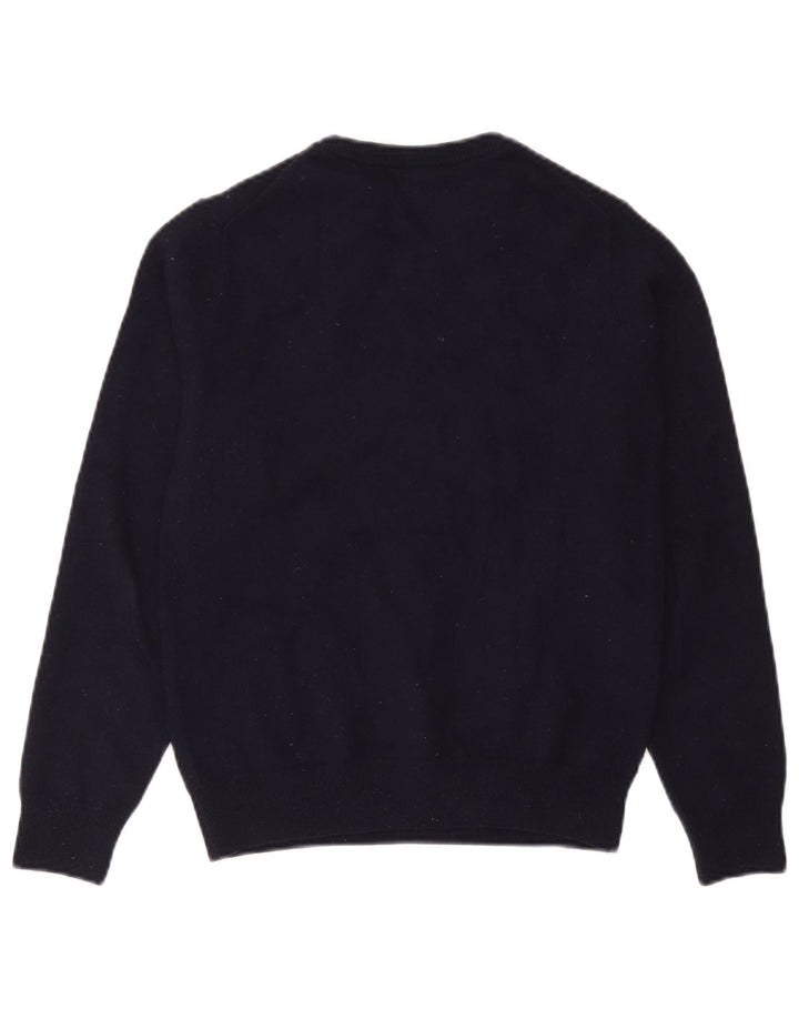Lacoste Męski sweter z okrągłym dekoltem, rozmiar 3, mały, granatowy, nowa wełna