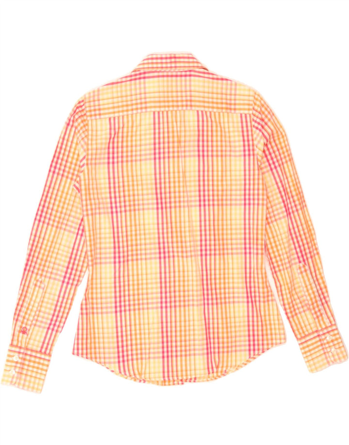 BENETTON Womens Shirt UK 12 Medium Red Check Vintage Benetton and Second-Hand Benetton from Messina Hembry 