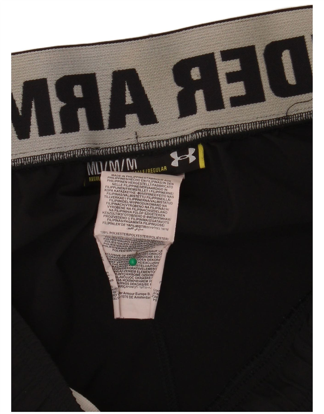 Męskie spodenki sportowe Under Armour z grafiką, średni czarny poliester