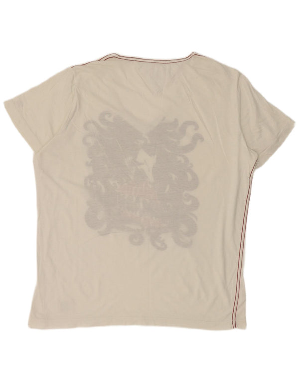 Tommy Hilfiger Womens Graphic T-Shirt Top UK 16 Large White