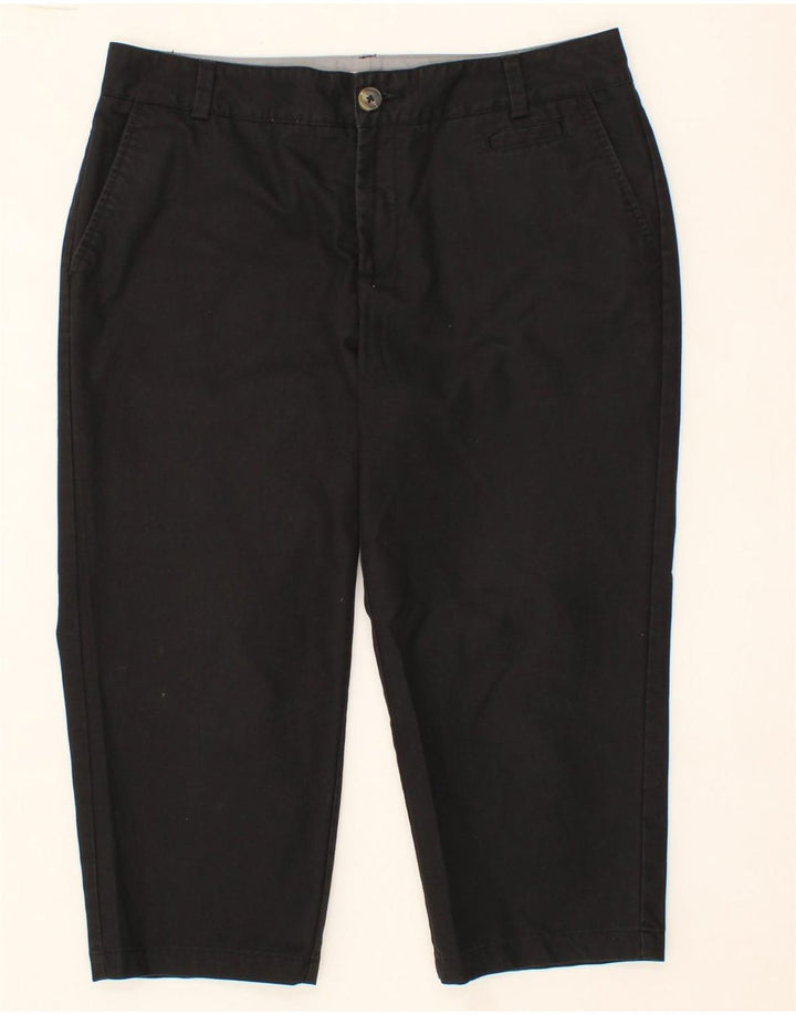 DOCKERS Womens Capri Chino Trousers US 12 Large W34 L20 Black Polyester Vintage Dockers and Second-Hand Dockers from Messina Hembry 