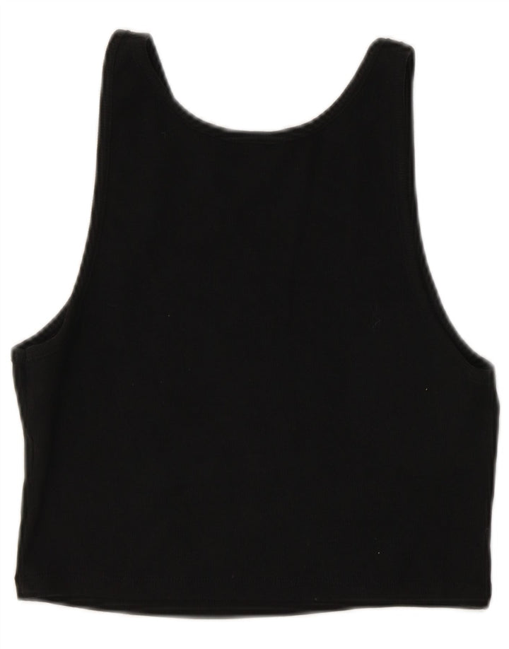 Damski krótki top Zara UK 14, duży, czarny
