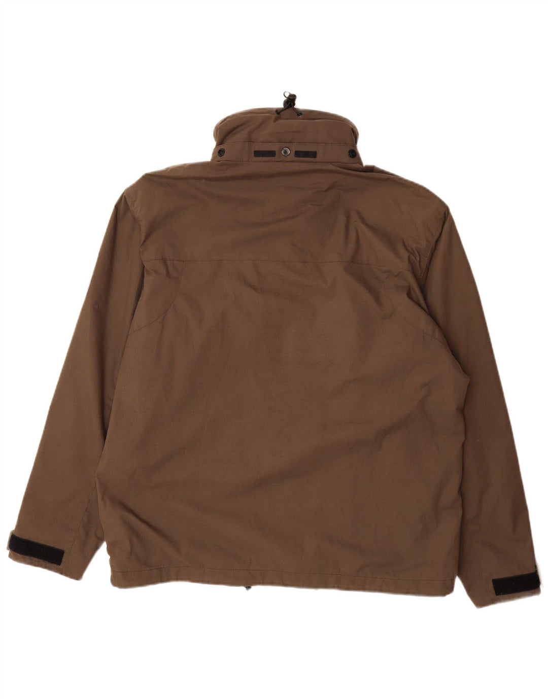 JACK WOLFSKIN Mens Rain Jacket UK 36/38 Medium Brown Polyester
