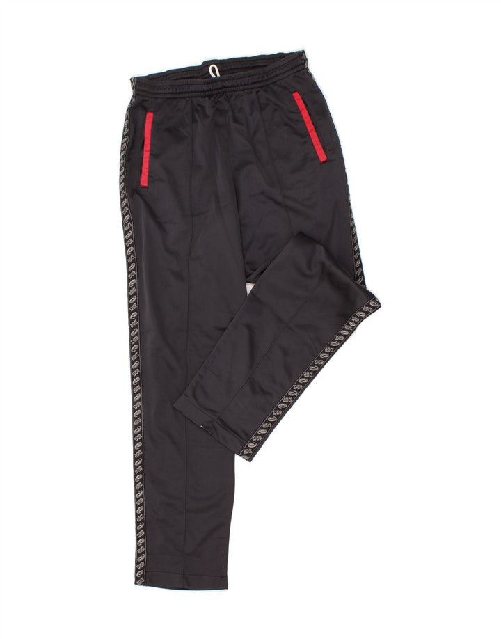 ASICS Womens Graphic Tracksuit Trousers UK 14 Medium Grey Vintage Asics and Second-Hand Asics from Messina Hembry 