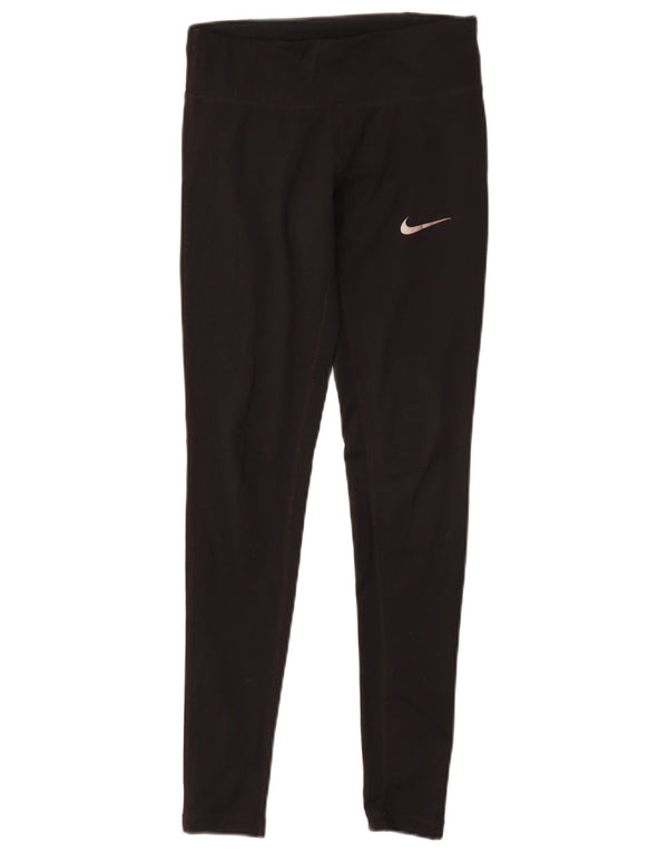Damskie legginsy Nike Dri Fit UK 6 XS, czarny poliester