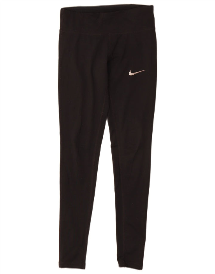Damskie legginsy Nike Dri Fit UK 6 XS, czarny poliester
