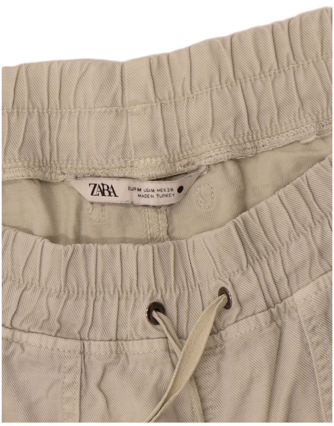 Damskie spodnie dresowe Zara Joggers UK 14 Średni Beż