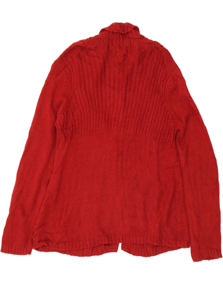 LEE Womens Cardigan Sweater UK 16 Large Red Acrylic Vintage Lee and Second-Hand Lee from Messina Hembry 