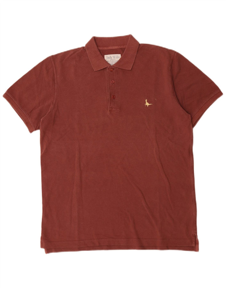 Męska koszulka polo Jack Wills, bawełniana, średnio brązowa