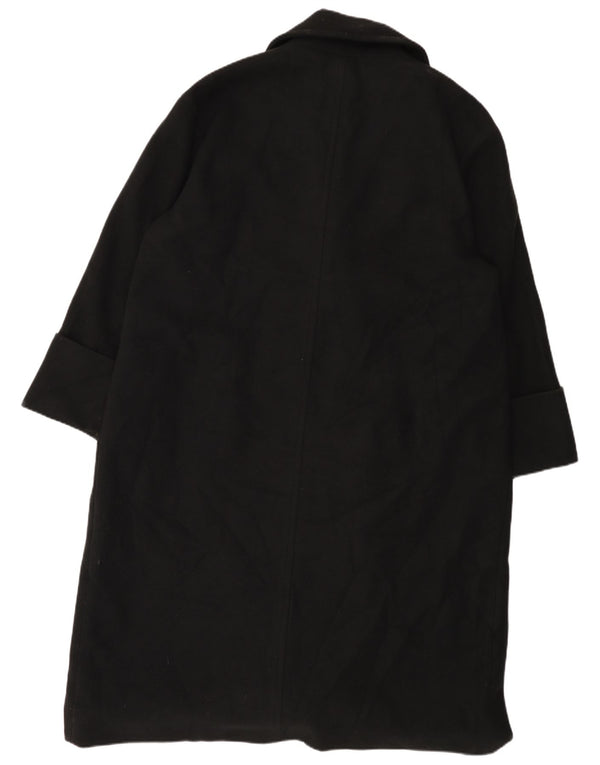Damski płaszcz oversize z podwójnymi piersiami John Lewis UK 18 XL, czarny poliester