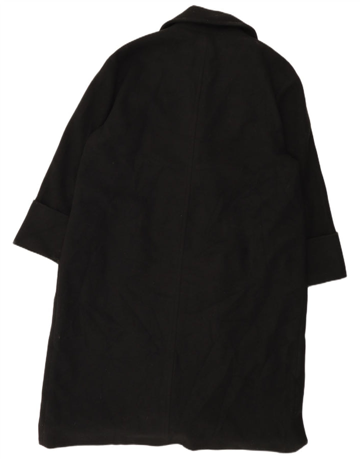 Damski płaszcz oversize z podwójnymi piersiami John Lewis UK 18 XL, czarny poliester