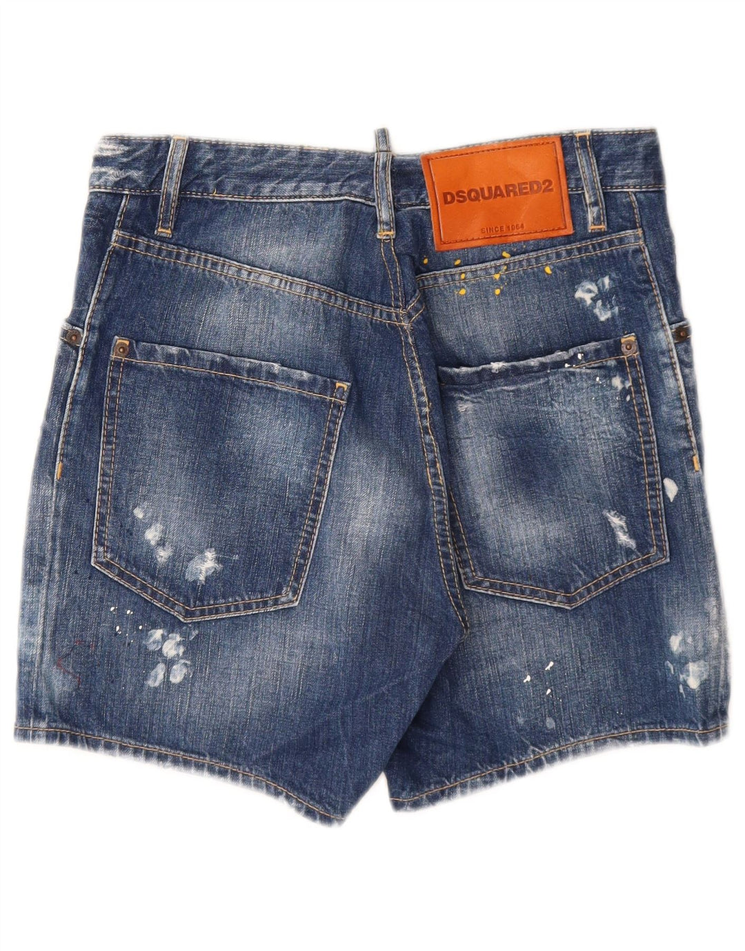 Damskie spodenki jeansowe Dsquared2 w trudnej sytuacji IT 44 Medium W28 Niebieska bawełna