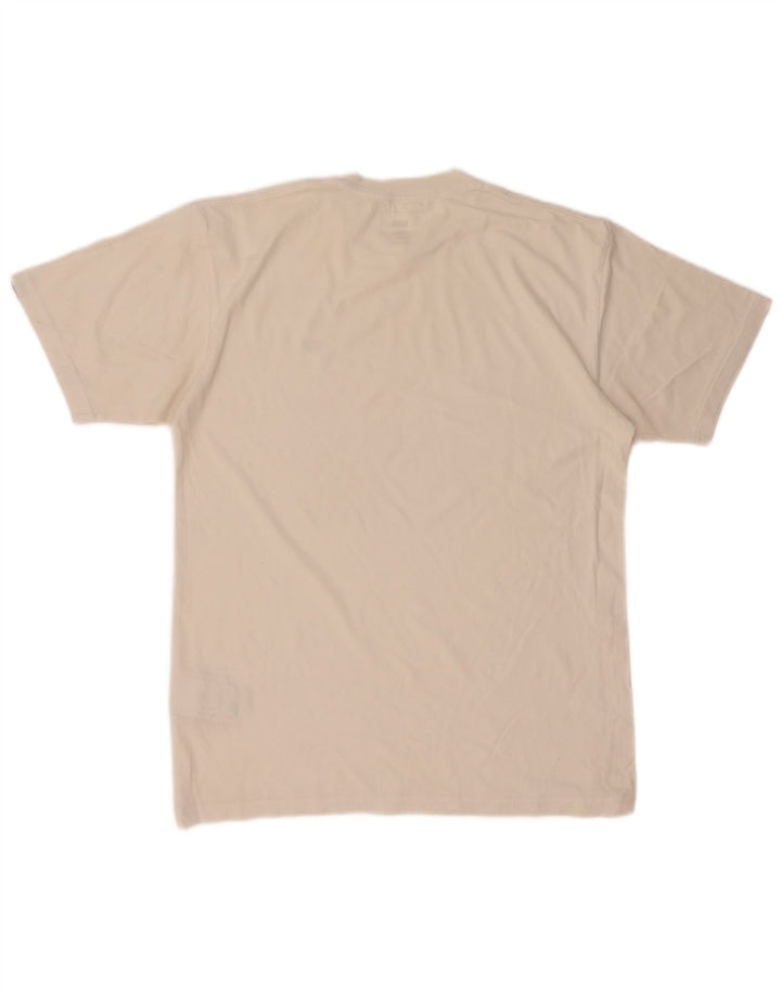 Męski T-shirt VANS o klasycznym kroju, średni biały