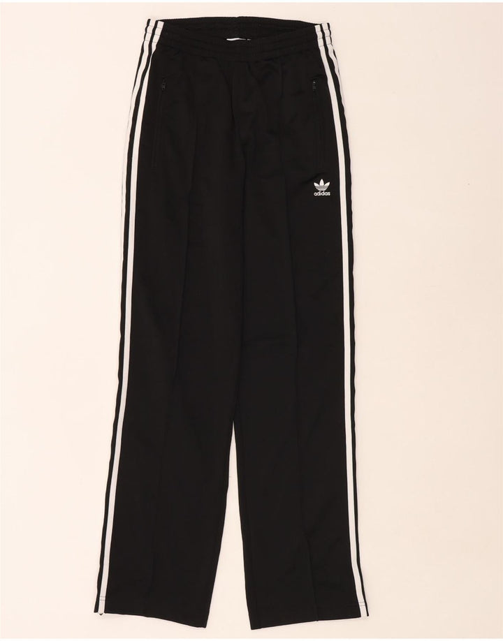 Damskie spodnie dresowe Adidas UK 8, małe, czarne, poliestrowe