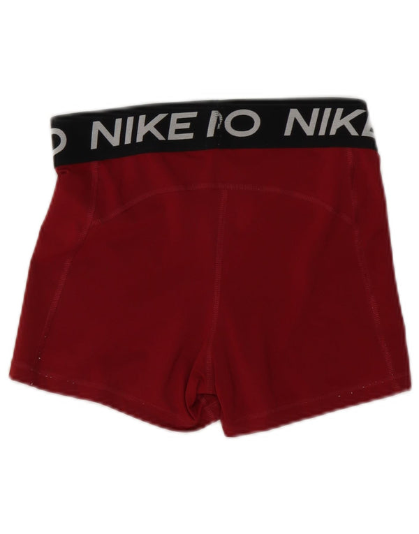 Damskie spodenki sportowe Nike Dri Fit Graphic UK 12 w kolorze średniego burgunda