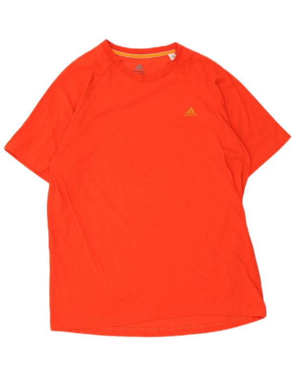 Adidas Mens Climalite T-Shirt Top XL Red Cotton
