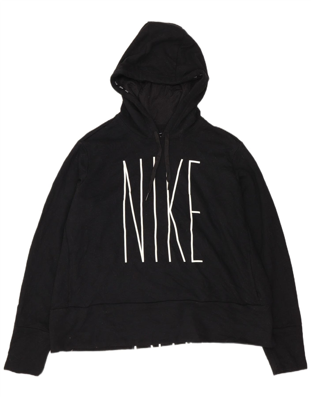 Damski sweter z kapturem Nike Graphic Oversize UK 18 XL, czarny poliester