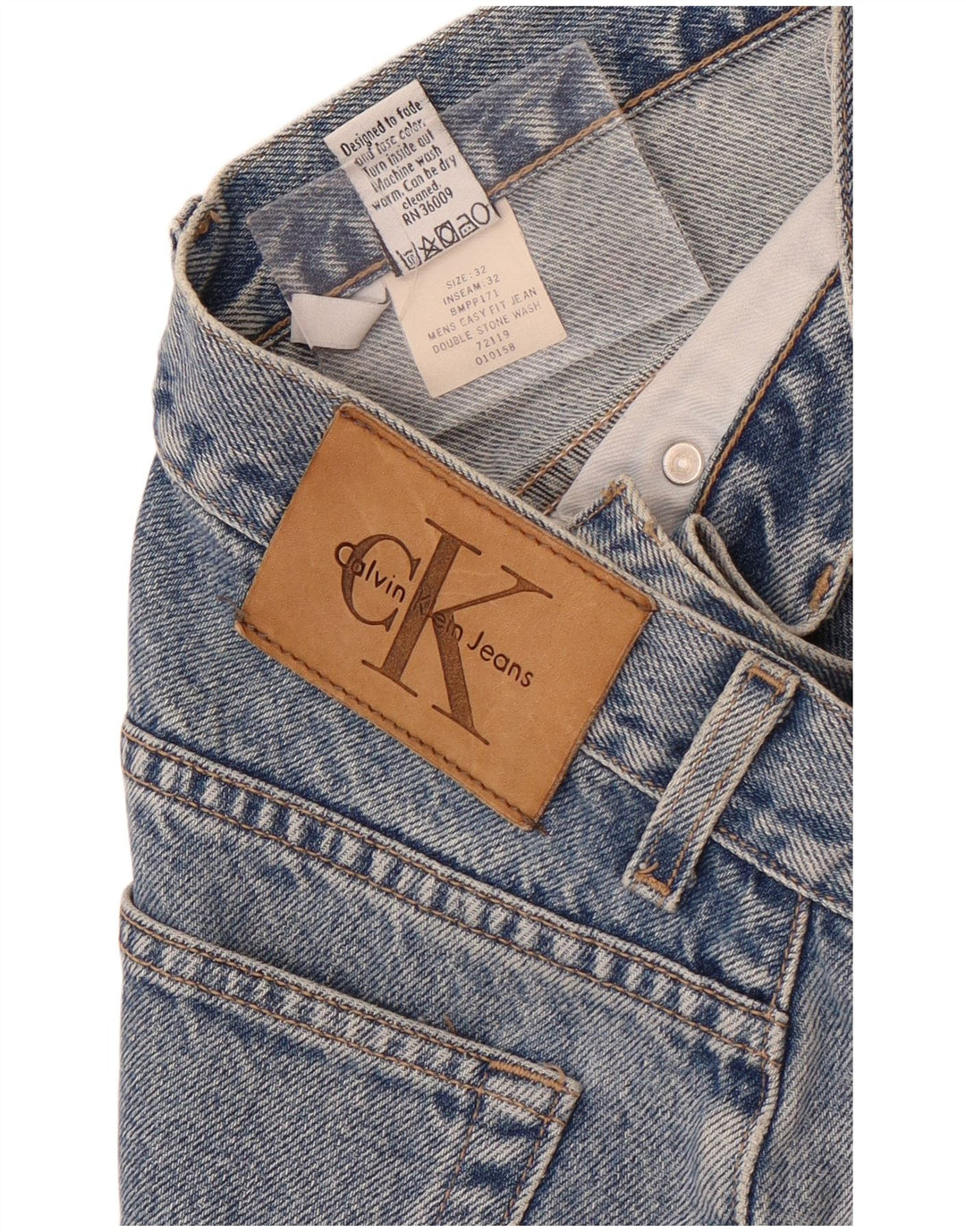 Męskie dżinsy Calvin Klein W32 L28 Niebieskie bawełniane