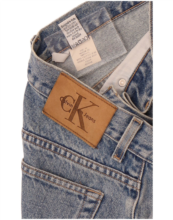 Męskie dżinsy Calvin Klein W32 L28 Niebieskie bawełniane