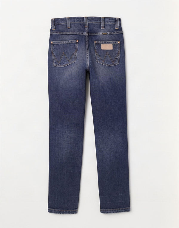 Damskie jeansy Wrangler Rockville Straight W30 L34 Niebieskie bawełniane
