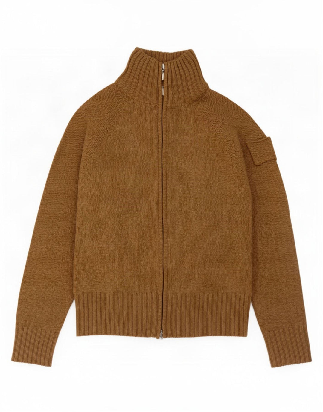Sweter damski Zara, UK 12, średni khaki, akryl