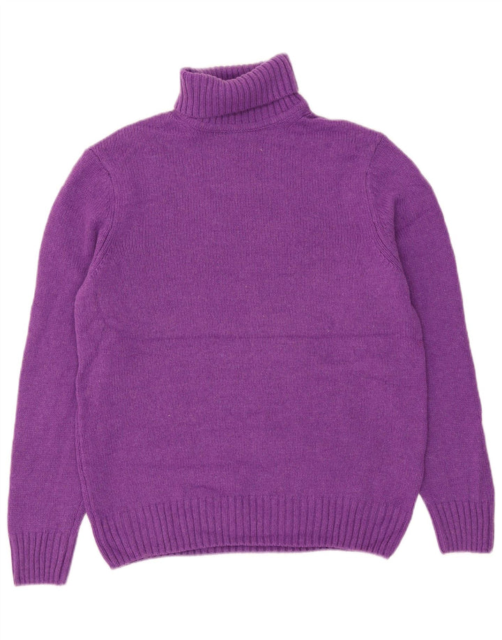 Sweter damski Zara z golfem UK 14, średni fiolet, wełna